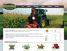 Tablet Screenshot of bonillamaquinaria.com